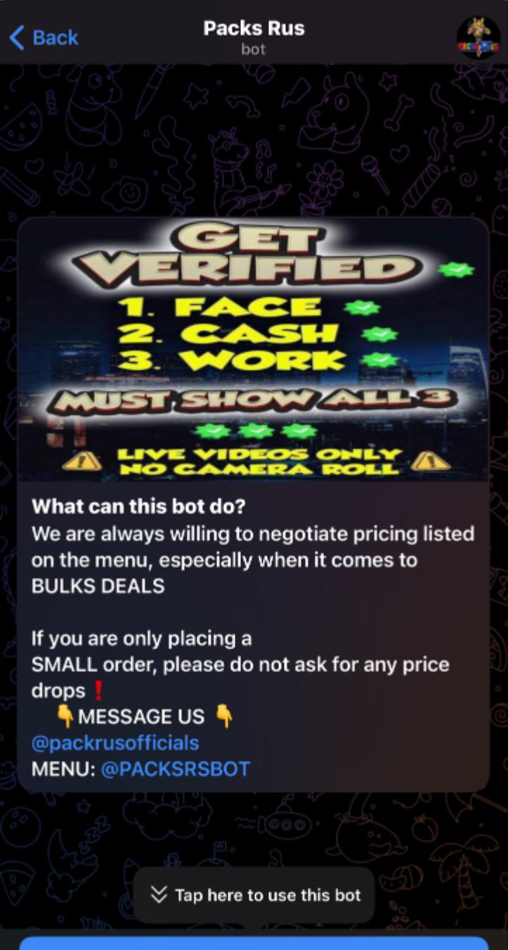 Telegram Bot Screen