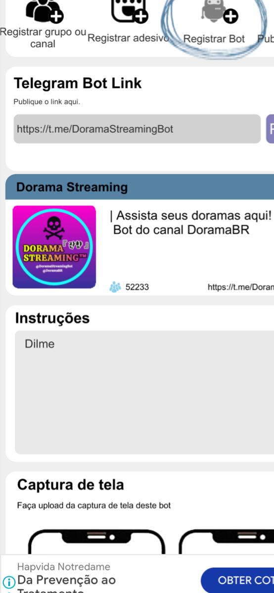 Telegram Bot Screen